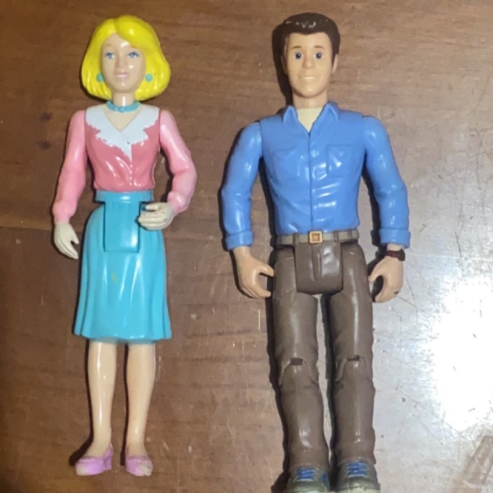 Mattel 2002 Loving Family Father Figure & 1991 Mattel Loving family mother lot